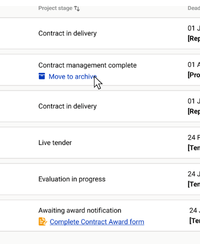 A screenshot of the new "Move to archive" button 