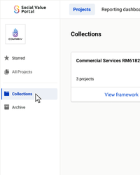 A screenshot of the new Collections button on the SVP Platform homepage